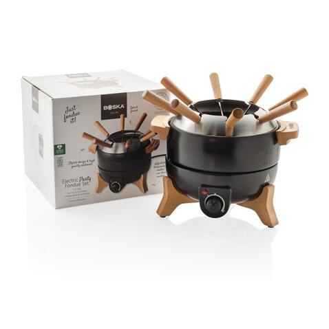 BOSKA elektrisches Party Fondue Set - 2.3L (EU Type F) schwarz bedrucken, Art.-Nr. RB853570 BOSKA elektrisches Party Fondue Set - 2.3L (EU Type F) schwarz bedrucken, Art.-Nr. RB853570