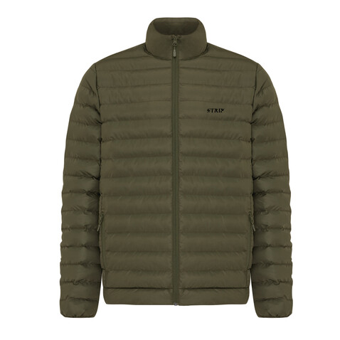 IQONIQ Maiko Herren Steppjacke aus recyceltem Polyester khaki bedrucken, Art.-Nr. T1703.020.XXXL