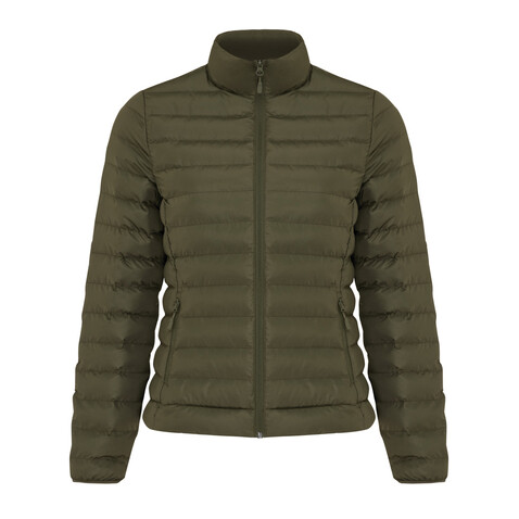 IQONIQ Maiko Damen Steppjacke aus recyceltem Polyester khaki bedrucken, Art.-Nr. T4703.020.XXS