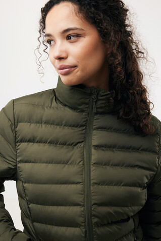 IQONIQ Maiko Damen Steppjacke aus recyceltem Polyester khaki bedrucken, Art.-Nr. T4703.020.XXS
