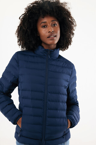 IQONIQ Maiko Damen Steppjacke aus recyceltem Polyester navy blau bedrucken, Art.-Nr. T4703.002.XXS