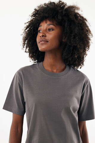 IQONIQ Nikko Heavyweight T-Shirt aus recycelter Baumwolle anthrazit bedrucken, Art.-Nr. T9106.019.S