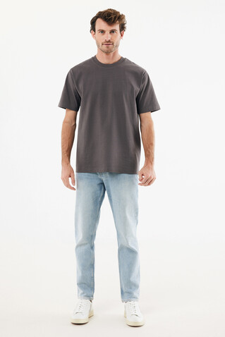 IQONIQ Nikko Heavyweight T-Shirt aus recycelter Baumwolle anthrazit bedrucken, Art.-Nr. T9106.019.S
