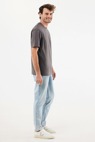 IQONIQ Nikko Heavyweight T-Shirt aus recycelter Baumwolle anthrazit bedrucken, Art.-Nr. T9106.019.S
