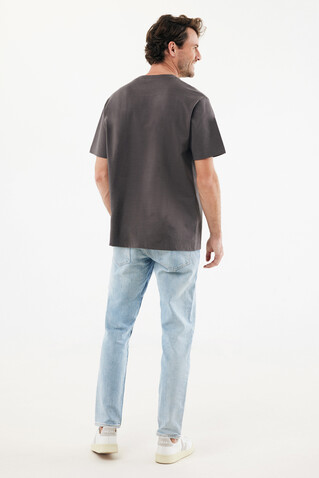 IQONIQ Nikko Heavyweight T-Shirt aus recycelter Baumwolle anthrazit bedrucken, Art.-Nr. T9106.019.S