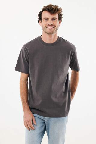 IQONIQ Nikko Heavyweight T-Shirt aus recycelter Baumwolle anthrazit bedrucken, Art.-Nr. T9106.019.S