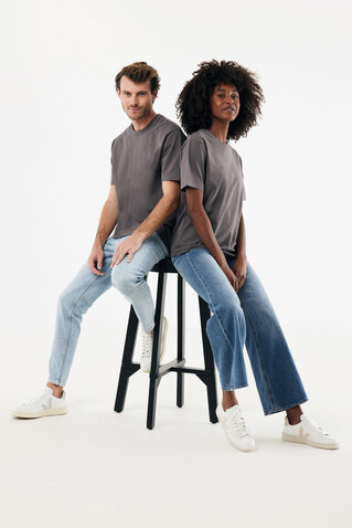 IQONIQ Nikko Heavyweight T-Shirt aus recycelter Baumwolle anthrazit bedrucken, Art.-Nr. T9106.019.S