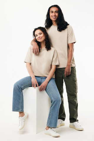 IQONIQ Nikko Heavyweight T-Shirt aus recycelter Baumwolle desert bedrucken, Art.-Nr. T9106.006.XS