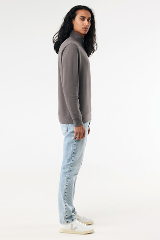 IQONIQ Elgon Quarter-Zip-Sweater aus rec. Baumwolle anthrazit bedrucken, Art.-Nr. T9601.019.L