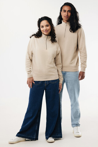 IQONIQ Elgon Quarter-Zip-Sweater aus rec. Baumwolle desert bedrucken, Art.-Nr. T9601.006.XL IQONIQ Elgon Quarter-Zip-Sweater aus rec. Baumwolle desert bedrucken, Art.-Nr. T9601.006.XL