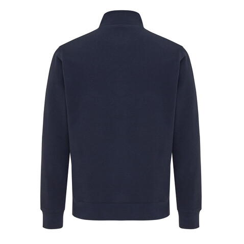 IQONIQ Elgon Quarter-Zip-Sweater aus rec. Baumwolle navy blau bedrucken, Art.-Nr. T9601.002.XXXL IQONIQ Elgon Quarter-Zip-Sweater aus rec. Baumwolle navy blau bedrucken, Art.-Nr. T9601.002.XXXL