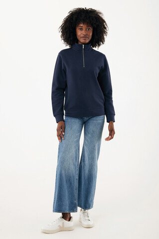 IQONIQ Elgon Quarter-Zip-Sweater aus rec. Baumwolle navy blau bedrucken, Art.-Nr. T9601.002.XXXL IQONIQ Elgon Quarter-Zip-Sweater aus rec. Baumwolle navy blau bedrucken, Art.-Nr. T9601.002.XXXL
