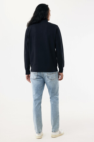 IQONIQ Elgon Quarter-Zip-Sweater aus rec. Baumwolle schwarz bedrucken, Art.-Nr. T9601.001.S IQONIQ Elgon Quarter-Zip-Sweater aus rec. Baumwolle schwarz bedrucken, Art.-Nr. T9601.001.S