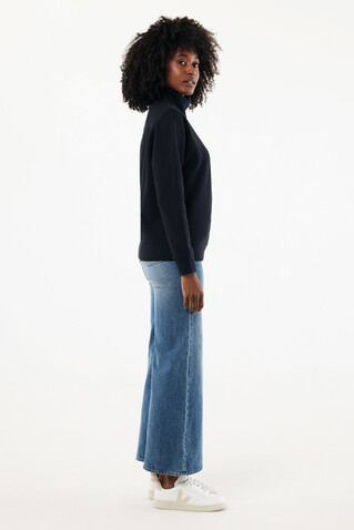 IQONIQ Elgon Quarter-Zip-Sweater aus rec. Baumwolle schwarz bedrucken, Art.-Nr. T9601.001.S IQONIQ Elgon Quarter-Zip-Sweater aus rec. Baumwolle schwarz bedrucken, Art.-Nr. T9601.001.S