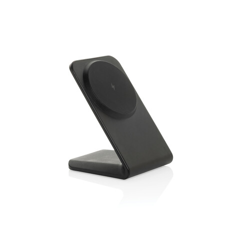 VoltPerch 15W magnetischer Wireless Charger aus RCS rec. ABS schwarz bedrucken, Art.-Nr. P309.0901