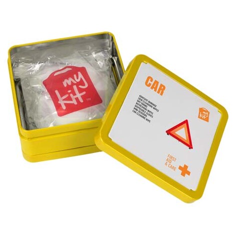 MyKit Erste Hilfe Set für das Auto, gelb bedrucken, Art.-Nr. 1Z263211 MyKit Erste Hilfe Set für das Auto, gelb bedrucken, Art.-Nr. 1Z263211