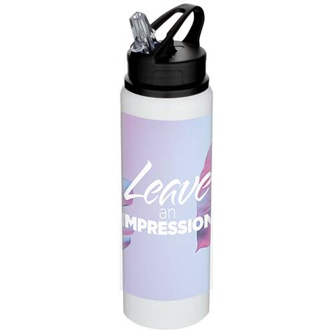 Fitz 800 ml RCS-zertifizierte, einwandige Trinkflasche aus recyceltem Edelstahl, weiss bedrucken, Art.-Nr. 10087001 Fitz 800 ml RCS-zertifizierte, einwandige Trinkflasche aus recyceltem Edelstahl, weiss bedrucken, Art.-Nr. 10087001