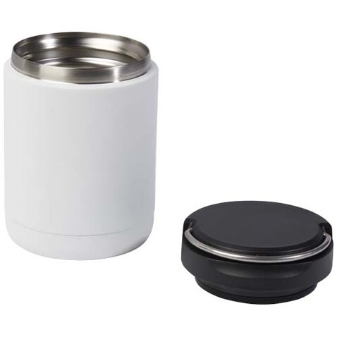 Doveron 500 ml isolierter Lunchpot aus recyceltem Edelstahl, weiss bedrucken, Art.-Nr. 11342201