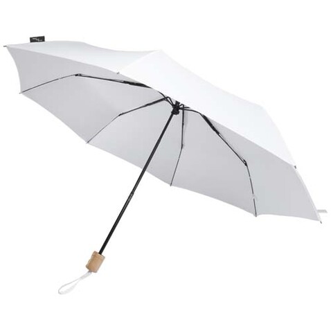 Dane 21" RPET Regenschirm, weiss bedrucken, Art.-Nr. 11350801