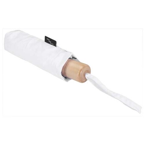 Dane 21" RPET Regenschirm, weiss bedrucken, Art.-Nr. 11350801