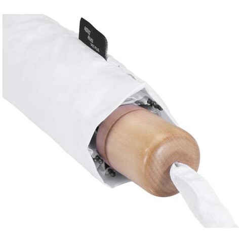 Dane 21" RPET Regenschirm, weiss bedrucken, Art.-Nr. 11350801