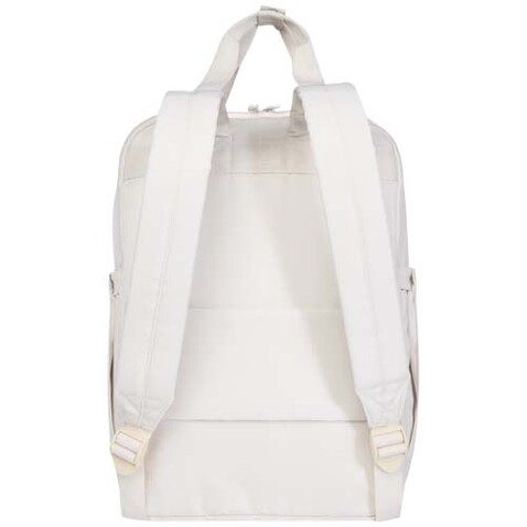Trip 14" Aware™ Recycelter Laptop Rucksack 9 L, offwhite bedrucken, Art.-Nr. 12076202