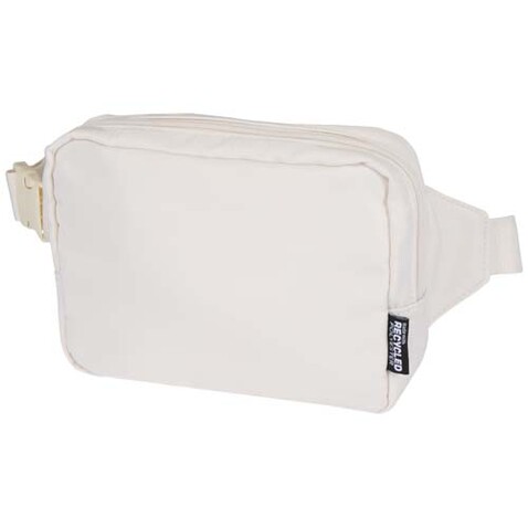 Trip Aware™ Recycelte Reisetasche mit Schultergurt 1 L, offwhite bedrucken, Art.-Nr. 12076402 Trip Aware™ Recycelte Reisetasche mit Schultergurt 1 L, offwhite bedrucken, Art.-Nr. 12076402