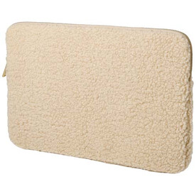 Bear 13&amp;quot; GRS-recycelte Sherpa Laptophülle 2 L, natur bedrucken, Art.-Nr. 12077506