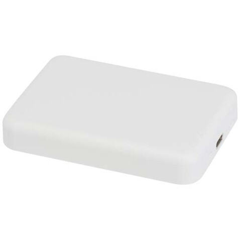 Acrab 15 W 5.000 mAh magnetische kabellose Powerbank mit 20 W PD aus recyceltem Kunststoff, weiss bedrucken, Art.-Nr. 12444101 Acrab 15 W 5.000 mAh magnetische kabellose Powerbank mit 20 W PD aus recyceltem Kunststoff, weiss bedrucken, Art.-Nr. 12444101