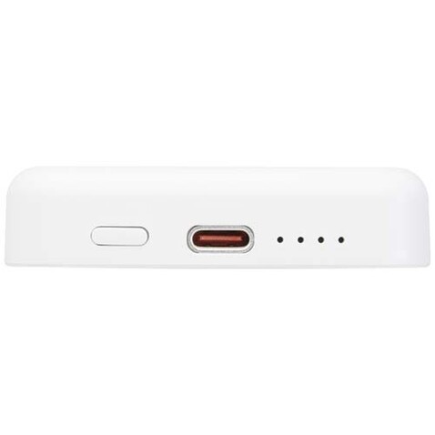 Acrab 15 W 5.000 mAh magnetische kabellose Powerbank mit 20 W PD aus recyceltem Kunststoff, weiss bedrucken, Art.-Nr. 12444101 Acrab 15 W 5.000 mAh magnetische kabellose Powerbank mit 20 W PD aus recyceltem Kunststoff, weiss bedrucken, Art.-Nr. 12444101