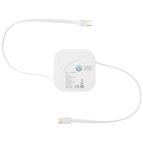 Gloas Aufrollbares 5 in 1 Kabel aus Recyclingmaterial mit Datensynchronisierung und 100 W Schnellladefunktion sowie Smartphone Toolkit, weiss bedrucken, Art.-Nr. 12444801 Gloas Aufrollbares 5 in 1 Kabel aus Recyclingmaterial mit Datensynchronisierung und 100 W Schnellladefunktion sowie Smartphone Toolkit, weiss bedrucken, Art.-Nr. 12444801