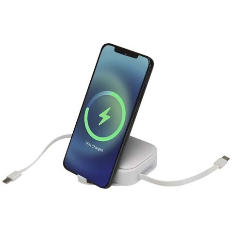 Gloas Aufrollbares 5 in 1 Kabel aus Recyclingmaterial mit Datensynchronisierung und 100 W Schnellladefunktion sowie Smartphone Toolkit, weiss bedrucken, Art.-Nr. 12444801 Gloas Aufrollbares 5 in 1 Kabel aus Recyclingmaterial mit Datensynchronisierung und 100 W Schnellladefunktion sowie Smartphone Toolkit, weiss bedrucken, Art.-Nr. 12444801