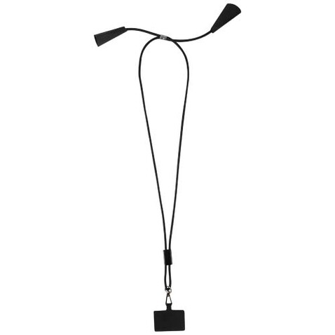 Funi 5 in 1 Lanyard Kabel aus recyceltem Kunststoff für Smartphones mit integrierter Datensynchronisierung und 100 W Schnellladefunktion, schwarz bedrucken, Art.-Nr. 12445390 Funi 5 in 1 Lanyard Kabel aus recyceltem Kunststoff für Smartphones mit integrierter Datensynchronisierung und 100 W Schnellladefunktion, schwarz bedrucken, Art.-Nr. 12445390