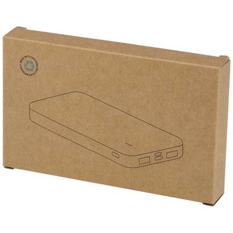 Intan 10 W 10.000 mAh Powerbank aus recyceltem Kunststoff, weiss bedrucken, Art.-Nr. 12445801 Intan 10 W 10.000 mAh Powerbank aus recyceltem Kunststoff, weiss bedrucken, Art.-Nr. 12445801