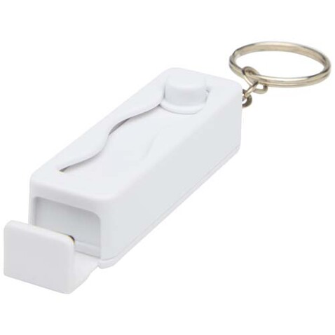 Aggia Telefonladestation aus recyceltem Kunststoff mit Fidget-Toy, weiss bedrucken, Art.-Nr. 12446001 Aggia Telefonladestation aus recyceltem Kunststoff mit Fidget-Toy, weiss bedrucken, Art.-Nr. 12446001