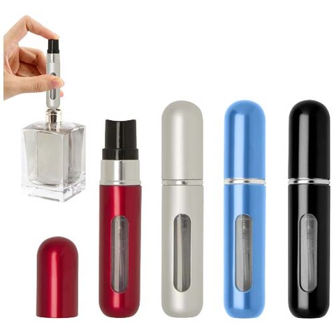 Filla 5 ml tragbare nachfüllbare Parfümflasche, rot bedrucken, Art.-Nr. 12637521