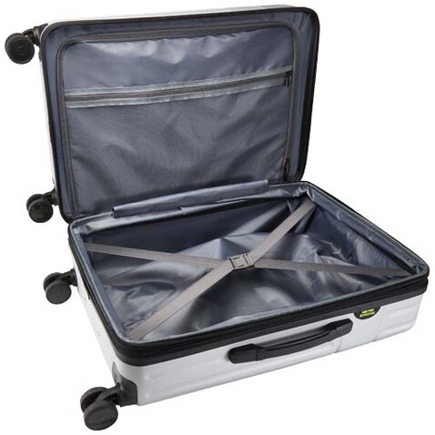 Rover 24" GRS-recycelter, erweiterbarer Trolley 70 L, silber bedrucken, Art.-Nr. 13009781 Rover 24" GRS-recycelter, erweiterbarer Trolley 70 L, silber bedrucken, Art.-Nr. 13009781