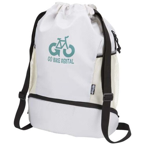 Nomad GRS-recycelter Sportbeutel mit Bodenfach 18 L, Sandstone bedrucken, Art.-Nr. 13009932