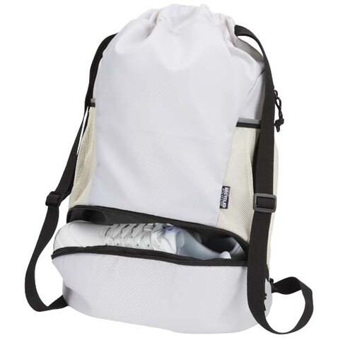 Nomad GRS-recycelter Sportbeutel mit Bodenfach 18 L, Sandstone bedrucken, Art.-Nr. 13009932