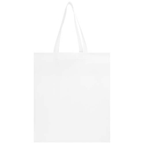 EcoSeal GRS-recycelte Nonwoven Tragetasche mit Zeitenfalten 12 L, weiss bedrucken, Art.-Nr. 13010601 EcoSeal GRS-recycelte Nonwoven Tragetasche mit Zeitenfalten 12 L, weiss bedrucken, Art.-Nr. 13010601