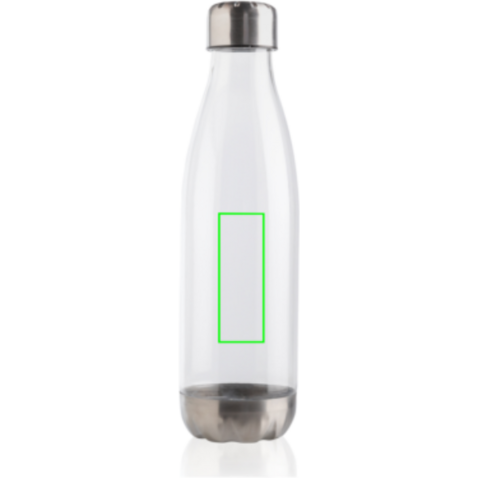 Auslaufsichere Trinkflasche mit Stainless-Steel-Deckel transparent bedrucken, Art.-Nr. P436.750 Auslaufsichere Trinkflasche mit Stainless-Steel-Deckel transparent bedrucken, Art.-Nr. P436.750