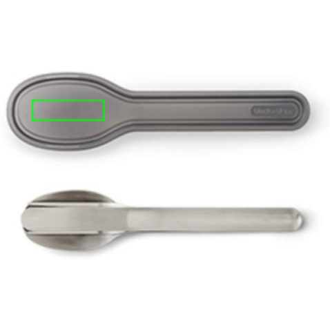 Black+Blum Besteck-Set silber bedrucken, Art.-Nr. P439.0702 Black+Blum Besteck-Set silber bedrucken, Art.-Nr. P439.0702