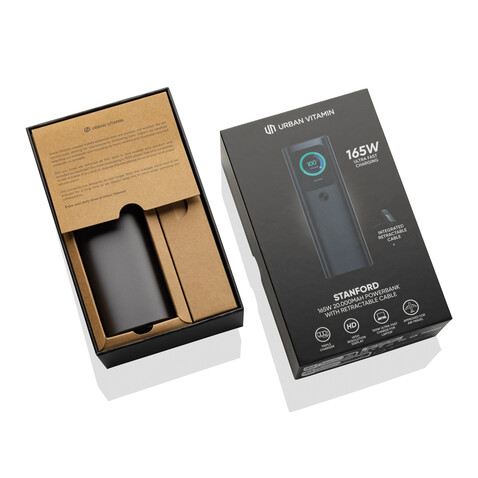 Urban Vitamin Stanford 165W 20.000mAh Powerbank grau bedrucken, Art.-Nr. P322.7802 Urban Vitamin Stanford 165W 20.000mAh Powerbank grau bedrucken, Art.-Nr. P322.7802