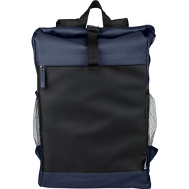 Roll-Top-Rucksack Yani | Recycelt | Wasserabweisend – Blau bedrucken, Art.-Nr. 005999999_1267404