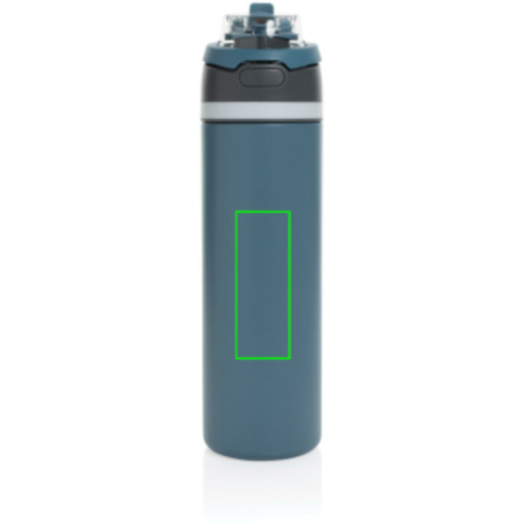Omni Sip verschließbare Flasche aus RCS-reSteel, 720ml blau bedrucken, Art.-Nr. P437.0805 Omni Sip verschließbare Flasche aus RCS-reSteel, 720ml blau bedrucken, Art.-Nr. P437.0805