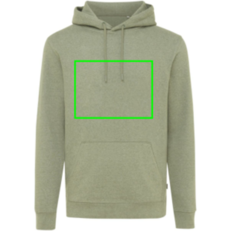 IQONIQ Torres ungefärbter Hoodie aus recycelter Baumwolle heather green bedrucken, Art.-Nr. T9401.015.S IQONIQ Torres ungefärbter Hoodie aus recycelter Baumwolle heather green bedrucken, Art.-Nr. T9401.015.S