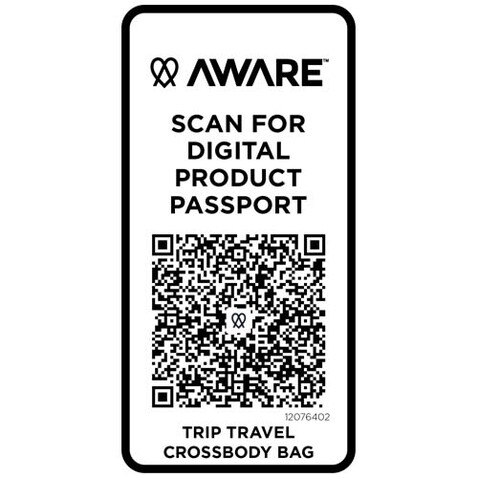 Trip Aware™ Recycelte Reisetasche mit Schultergurt 1 L, offwhite bedrucken, Art.-Nr. 12076402 Trip Aware™ Recycelte Reisetasche mit Schultergurt 1 L, offwhite bedrucken, Art.-Nr. 12076402