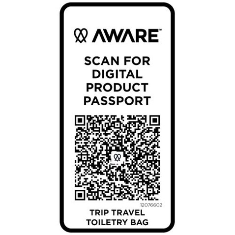 Trip Aware™ Recycelter Reisekulturbeutel 6 L, offwhite bedrucken, Art.-Nr. 12076602 Trip Aware™ Recycelter Reisekulturbeutel 6 L, offwhite bedrucken, Art.-Nr. 12076602