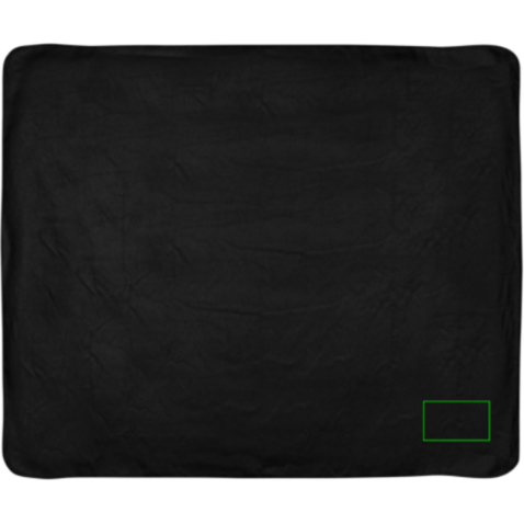 Fleece-Decke im Etui schwarz bedrucken, Art.-Nr. P459.061 Fleece-Decke im Etui schwarz bedrucken, Art.-Nr. P459.061