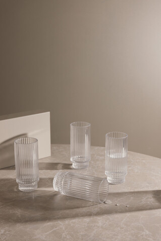 VINGA York Highball, 4-tlg. Set transparent bedrucken, Art.-Nr. V4330800 VINGA York Highball, 4-tlg. Set transparent bedrucken, Art.-Nr. V4330800